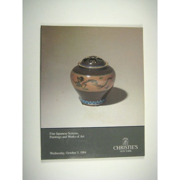 Christies Auction Catalog 1984 Fine Japanese Screens Paintings Art 5724 - Picture 1 of 10